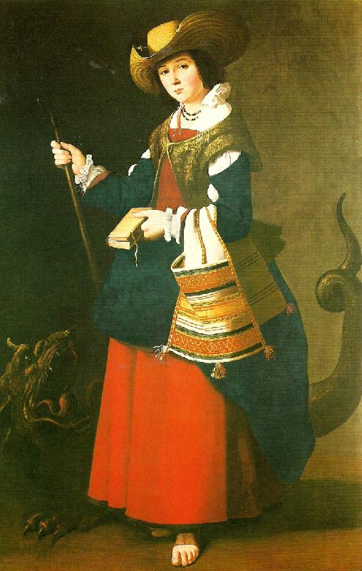 Francisco de Zurbaran st. agatha. oil painting picture